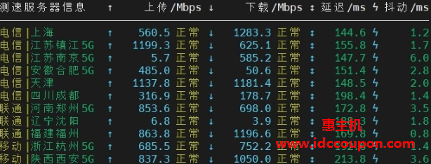 上传和下载速度测试