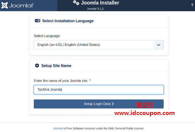 Joomla安装语言